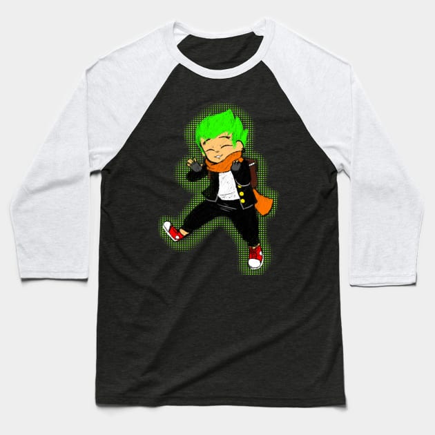 Young School boy Genji Baseball T-Shirt by CutieSweetCakes